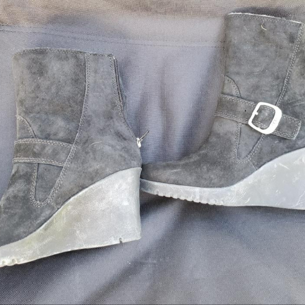 UGG Suede black boots.